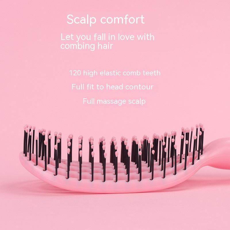 Home Fashion Simple Hollow Long Handle Massage Comb