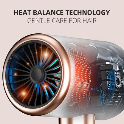 F37 2000W  Gear Professional Hair Dryer Negative Lonic Blow Dryer Hot Cold Wind Air Brush Hairdryer Strong PowerDryer Salon Tool