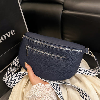 Fashion Chest Bag Women's New Solid Color One-shoulder Crossbody