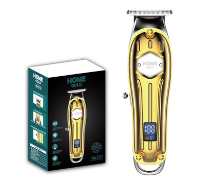 Oil Head Engraving Scissors LCD Digital Display Shaver Hair Salon Haircut Clippers