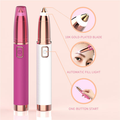 Amazon Cross-border Electric Eyebrow Trimming Pencil Lady Lipstick Shape Eyebrow Trimmer