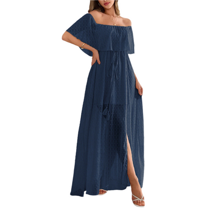 Elegant Tube Top Corset Short Sleeve Women Dress
