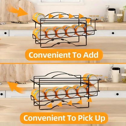 2pcs Kitchen Soda Canned Sorting Rack - Prohibit The Sale Platform, Temu, Do Not Ship On Weekends