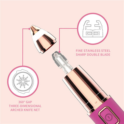 Amazon Cross-border Electric Eyebrow Trimming Pencil Lady Lipstick Shape Eyebrow Trimmer