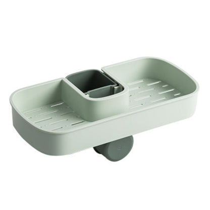 Sink Shelf Soap Sponge Drain Rack Storage Basket Bag Faucet Holder Adjustable Bathroom Holder Sink Kitchen Accessories