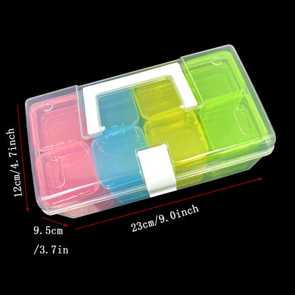 32-grid Transparent Plastic Storage Box Large Capacity Portable