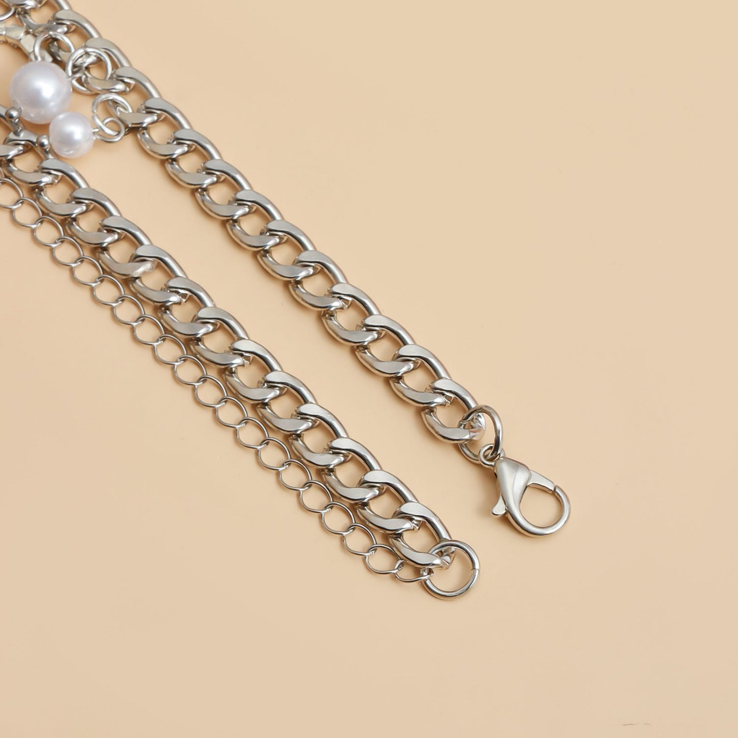 Cross Tassel Pearl Collarbone Chain Jewelry Cool Spicy Girl Necklace Fashion Jewelry
