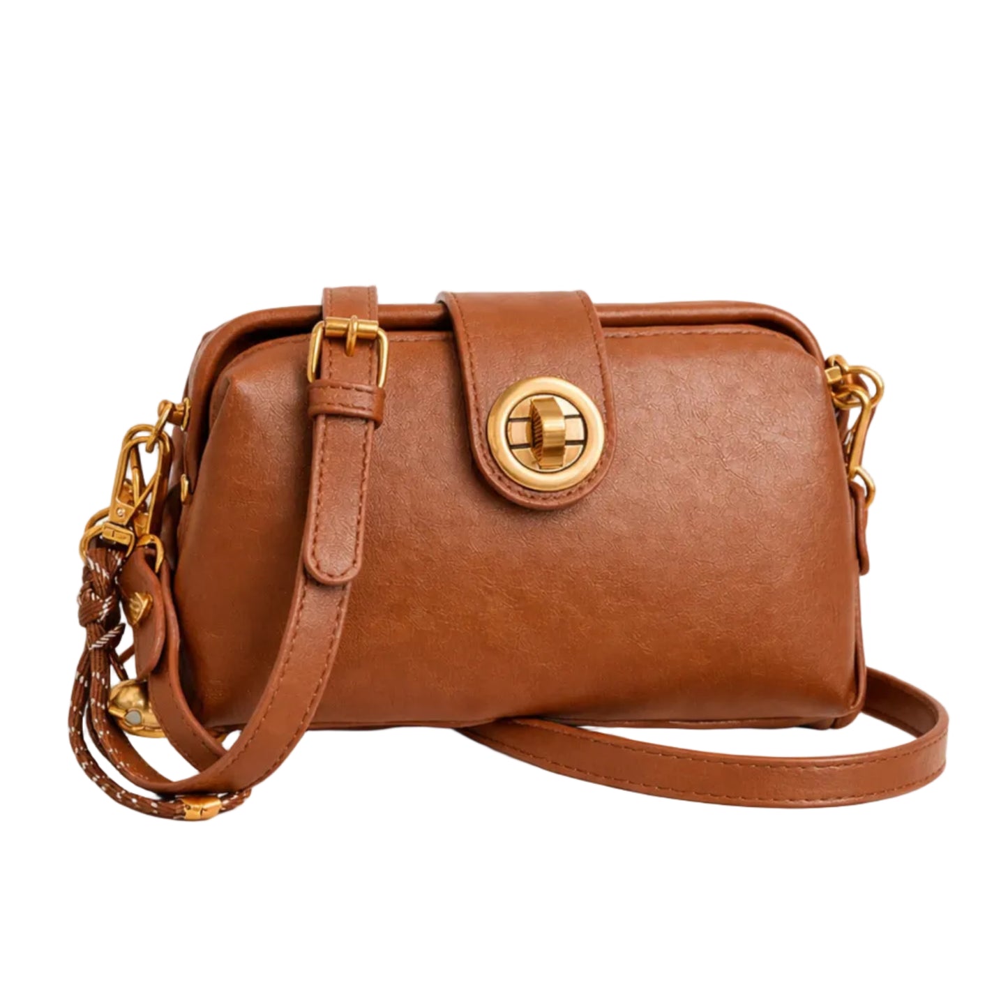 High Sense Niche Female Autumn And Winter New Retro Frosted Crossbody Bag