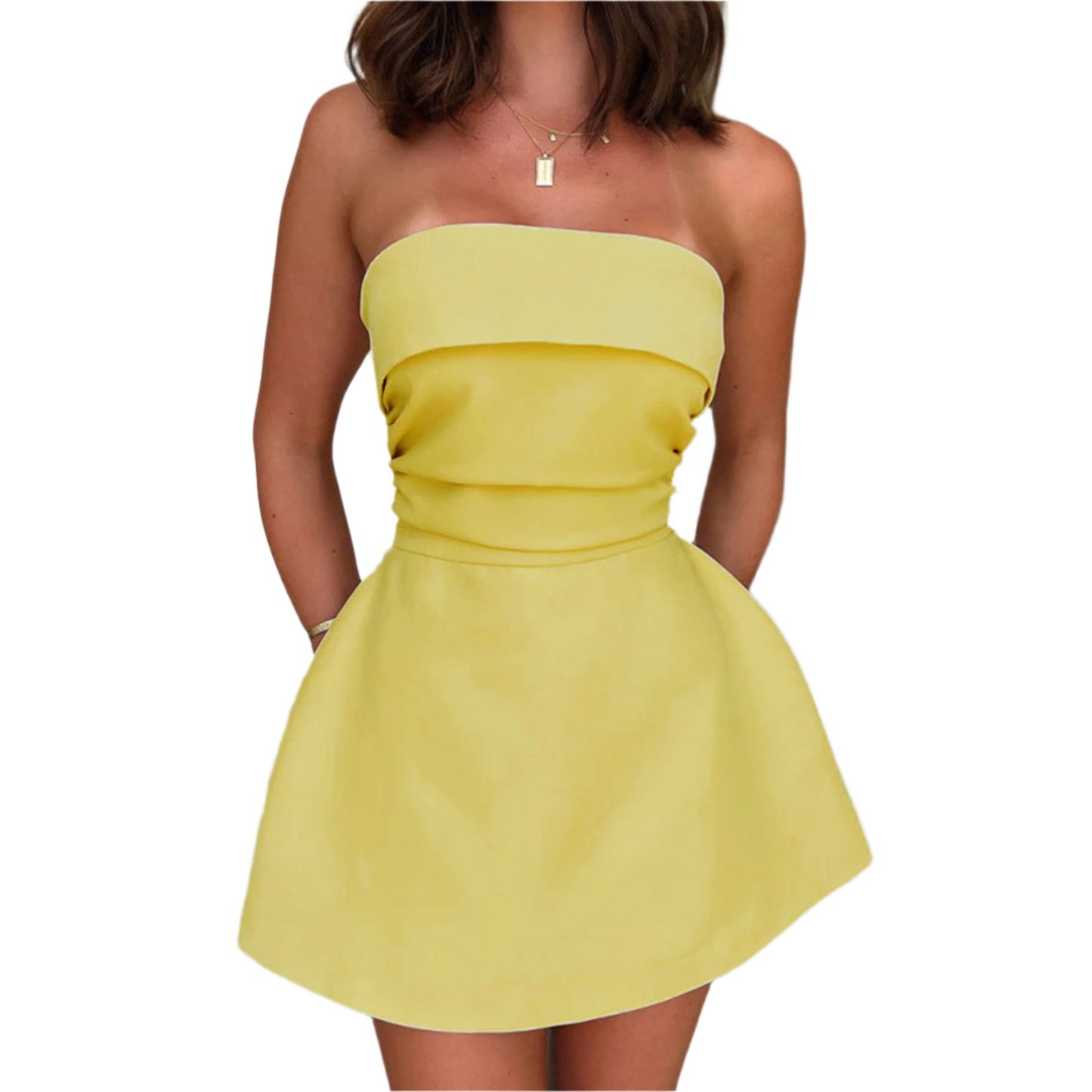 New Fashion Personality Tube Top Dress Women