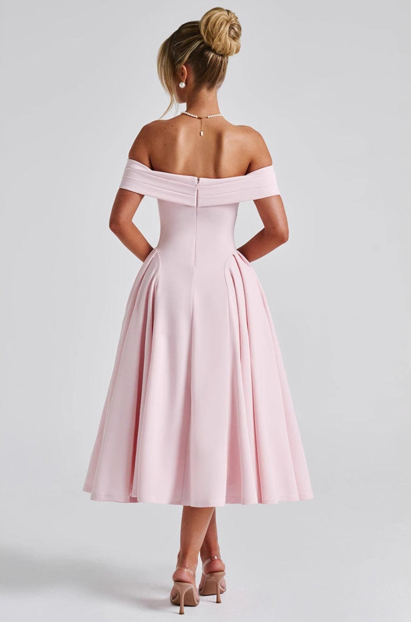 Fashion Personality Pure Color Tube-top Dress Women