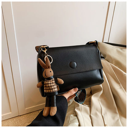 Versatile Small Square Bag With A Wide Shoulder Strap For Crossbody Wear