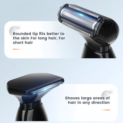 Electric Shaver Foldable Handle Back Lady Shaver USB Charging Whole Body Hair Removal Device