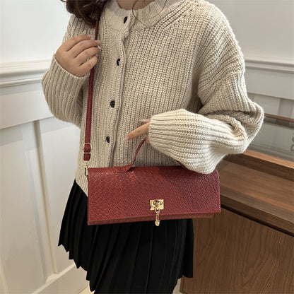 Solid-color Minimalist Versatile And Premium-feel Crossbody Bag For Women