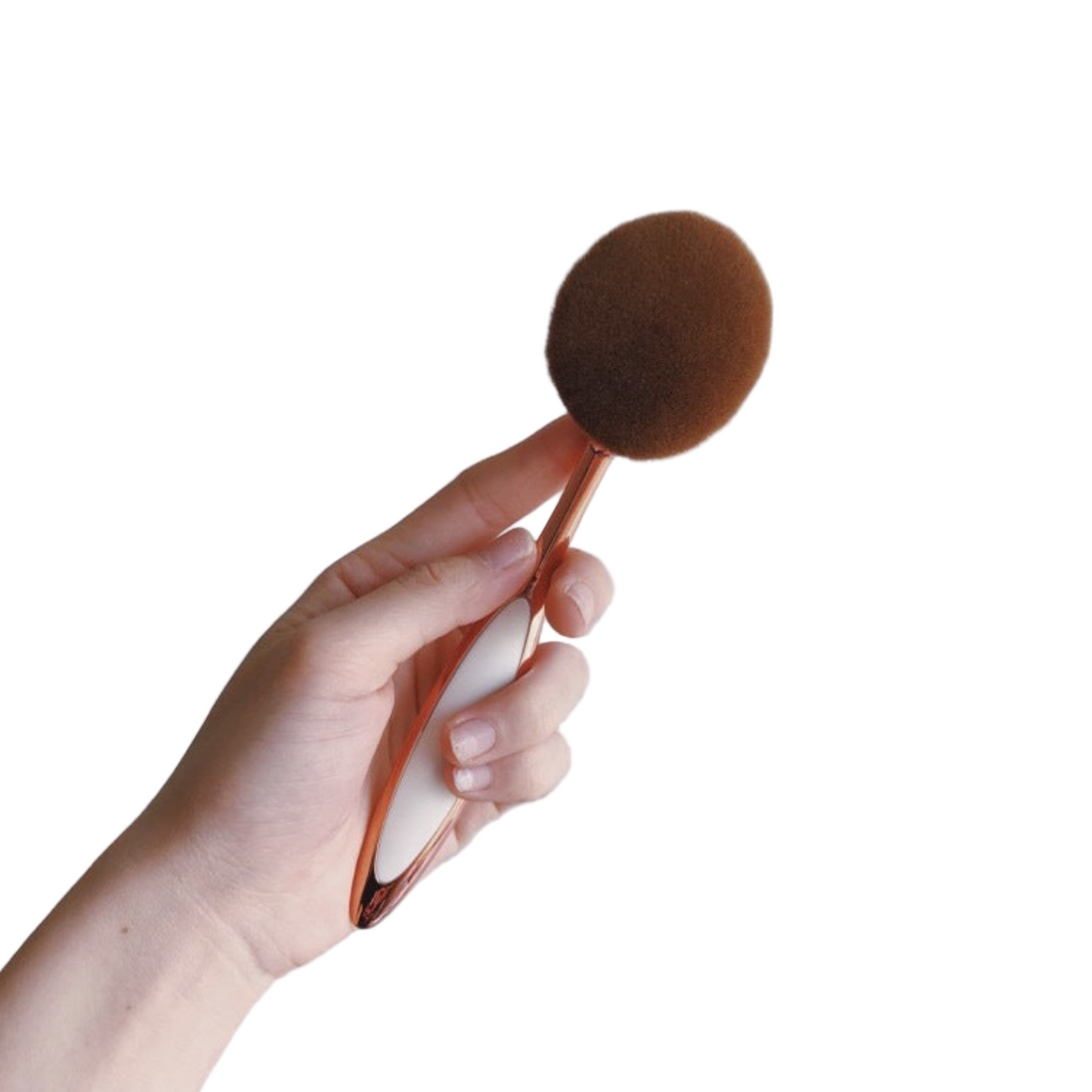 Rose Gold Toothbrush Type Makeup Brush Set