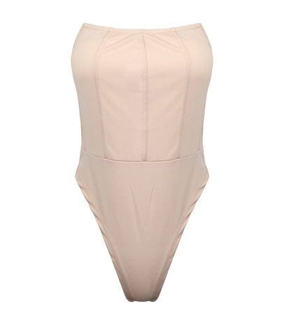 Basic Strapless Tube Top Jumpsuit Women