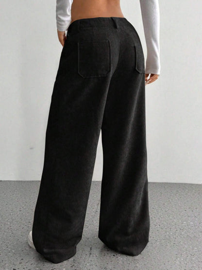 Wide Leg Pants with Pockets