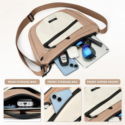 Women's Solid Color Crossbody Bag Fashionable Large Capacity Shoulder Bag For Work School Casual Trendy Versatile High-quality Daily Commuting Bag
