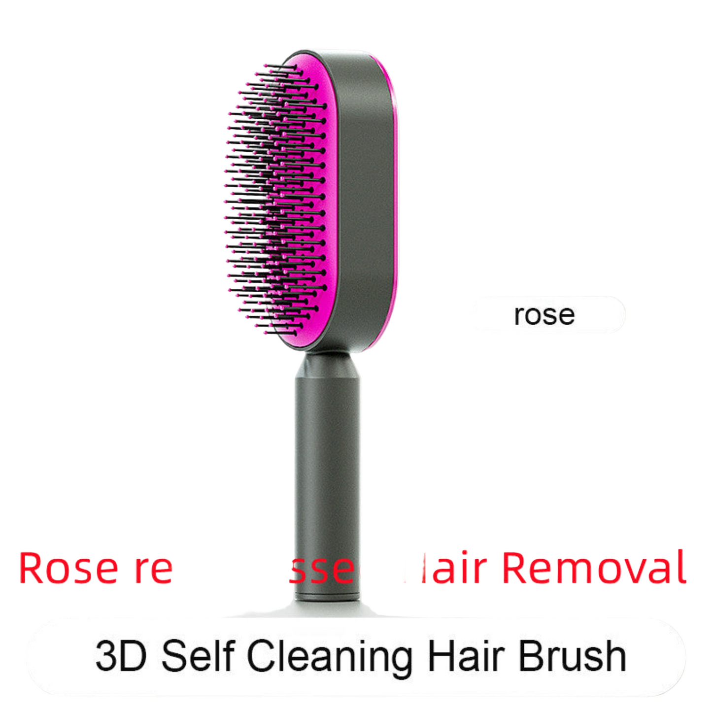 Self Cleaning Hair Brush For Women One-key Cleaning Hair Loss Airbag Massage Scalp Comb Anti-Static Hairbrush