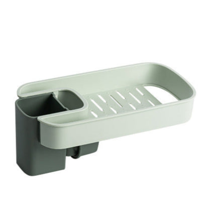 Sink Shelf Soap Sponge Drain Rack Storage Basket Bag Faucet Holder Adjustable Bathroom Holder Sink Kitchen Accessories