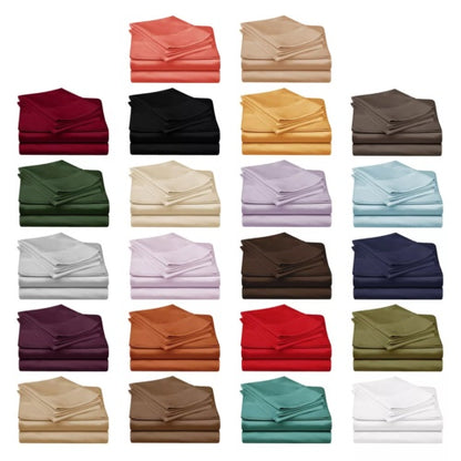 Bed Sheet Set Microfiber Comfort Deep Pocket Hotel Quality Bedding Sheet Set