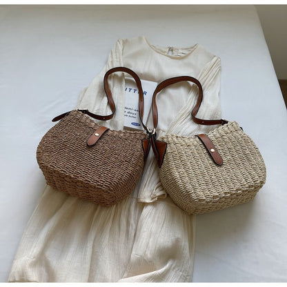 Fashion Casual Simple Crossbody Woven Bag
